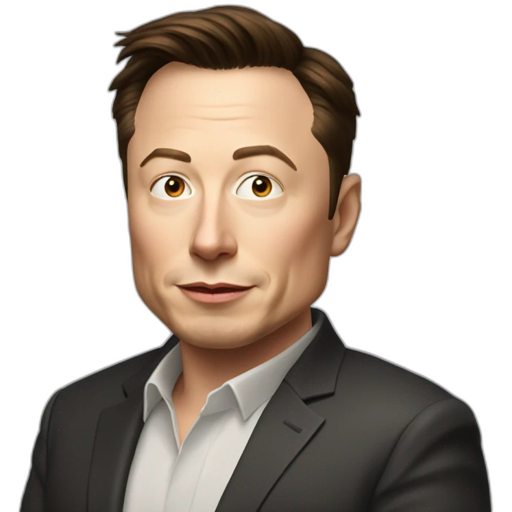 Elon musk dans leace emoji