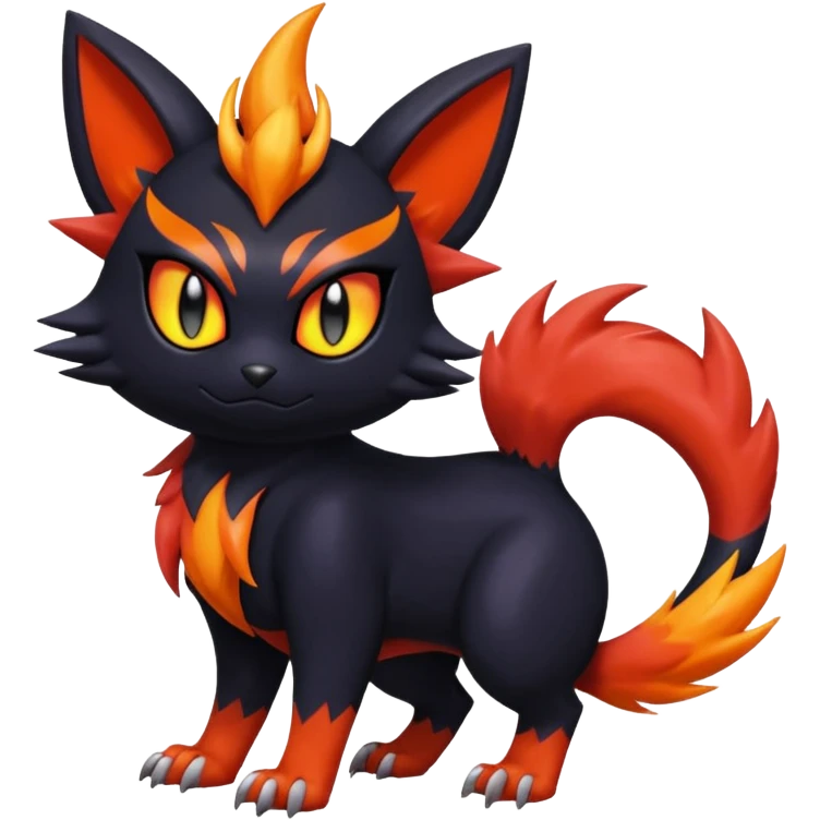 Noibat-Nargacuga-Litten-Torracat-fusion-Fakemon-Pokémon-creature  emoji