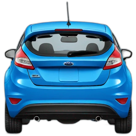Blue Ford Fiesta emoji