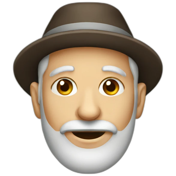 old jew in yarmulke emoji