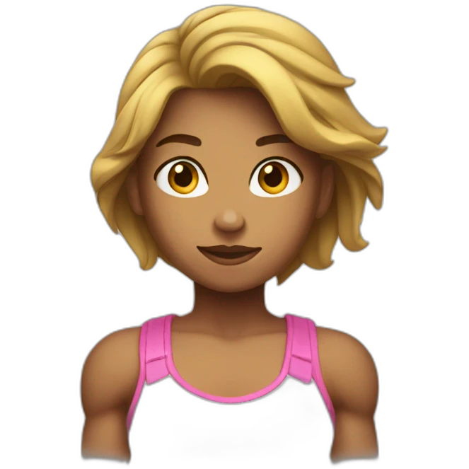 Fille muscu emoji