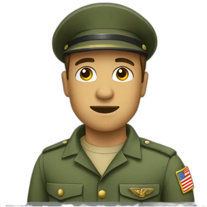 Militar saludando  emoji