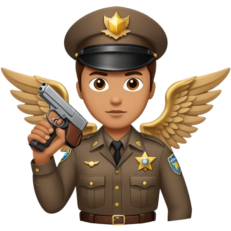 Deputy with wings emoji