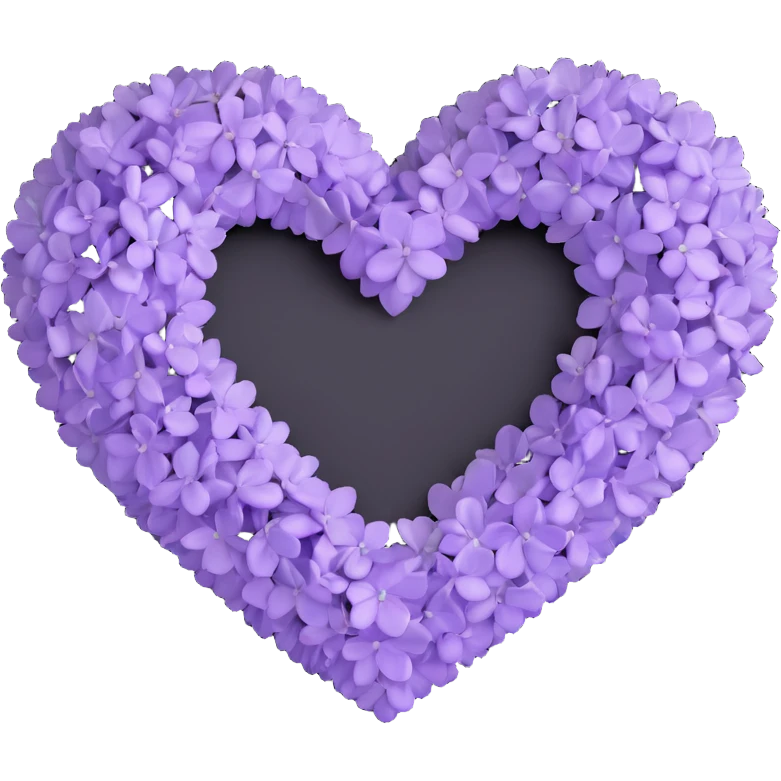 lilac heart emoji