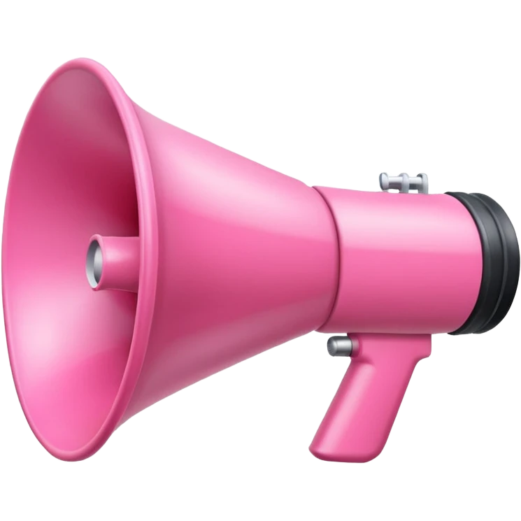 MEGAFONO rosa emoji