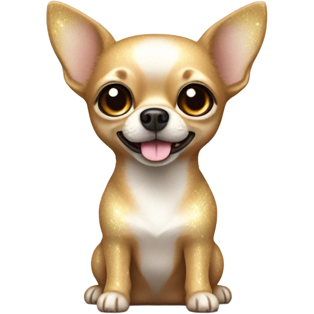 Chihuahua with sparkles emoji