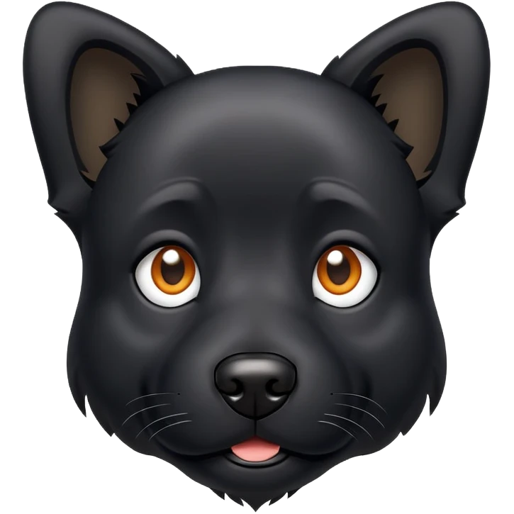 Black dog emoji