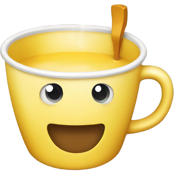 Yellow cup emoji
