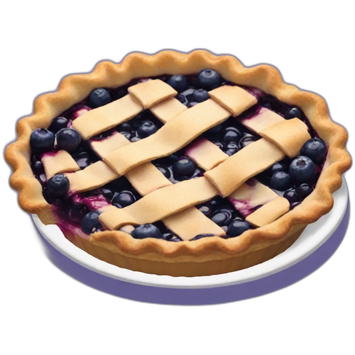 Blueberry pie emoji