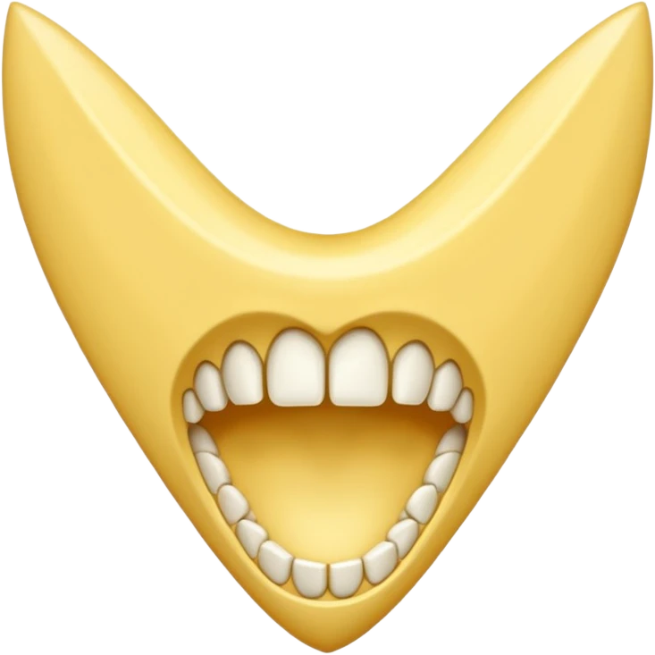 Sharp fang tooth only emoji
