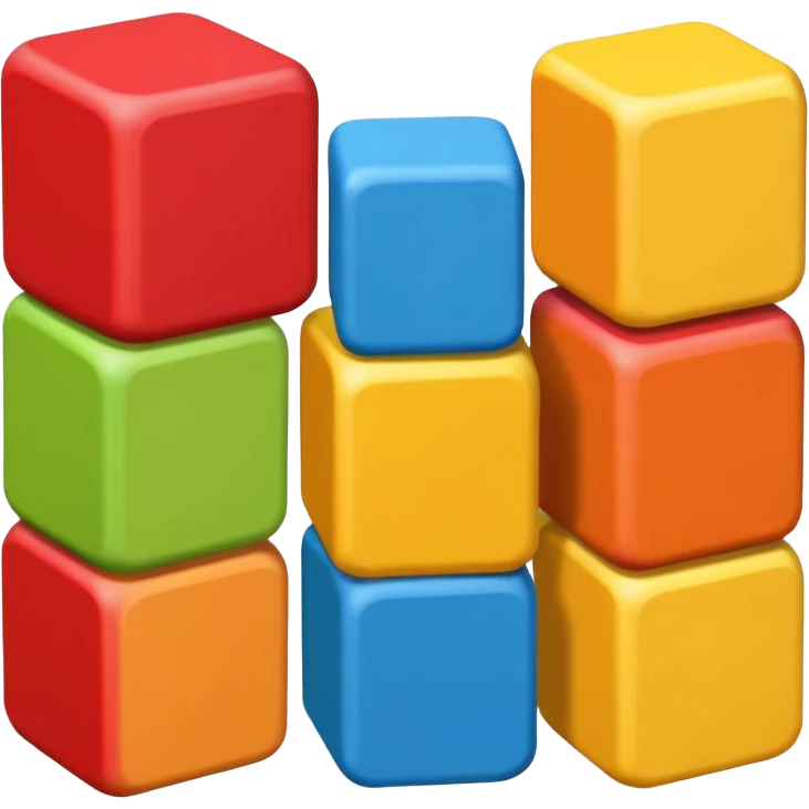 6 and 7 blocks emoji