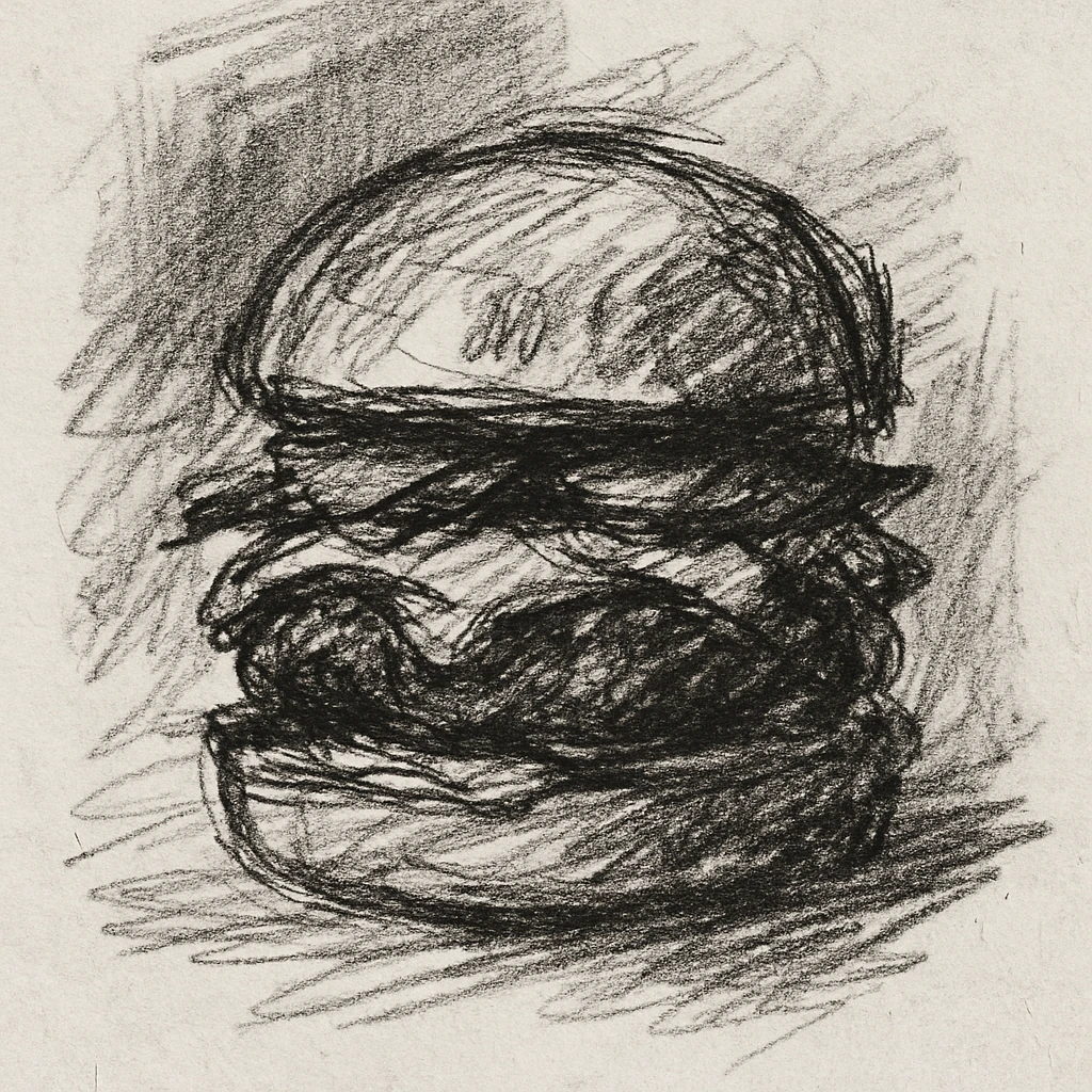 burger and fries emoji