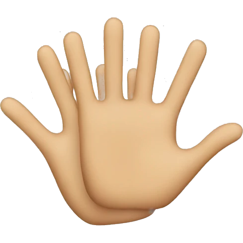 Two clapping hands emoji