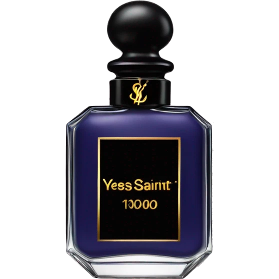Yves Saint Laurent perfume with a dark academia twist emoji