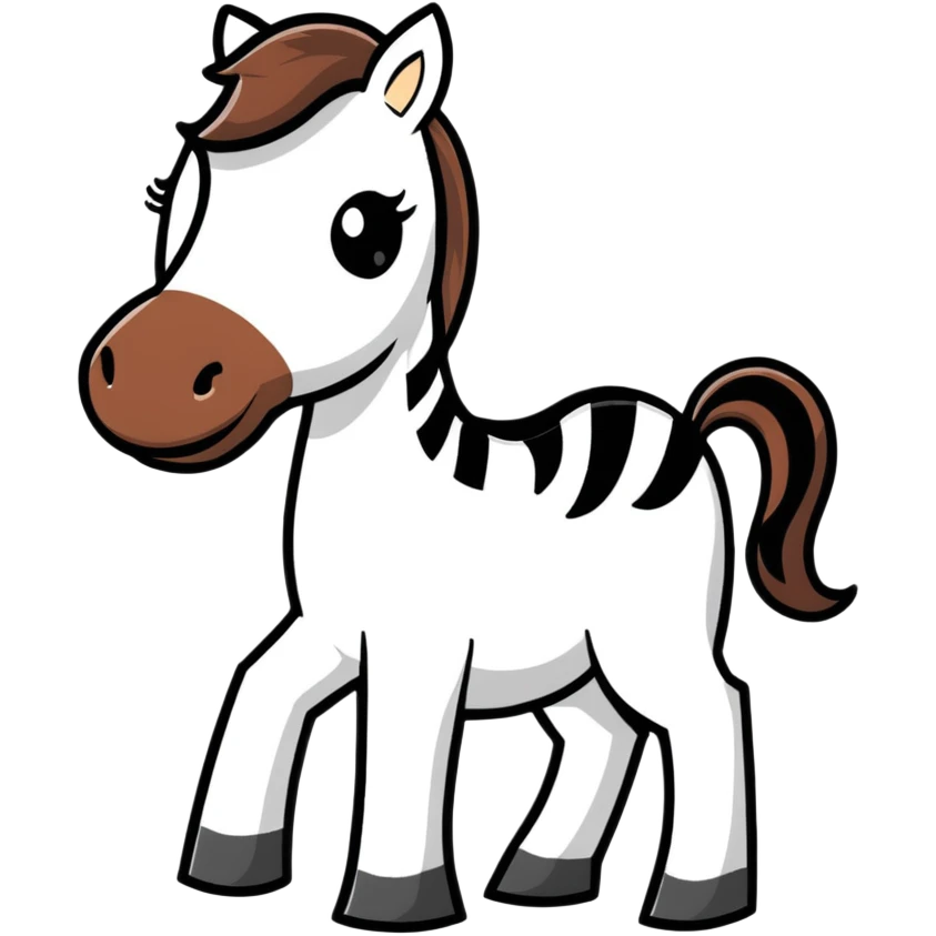 Horse with a zebra  emoji