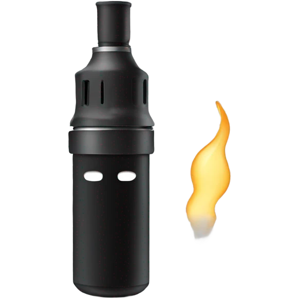 Black electronic vape, no face emoji