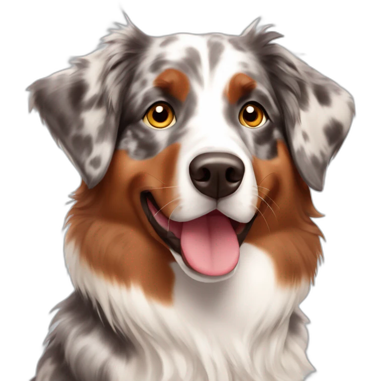 red merle australian shepherd emoji