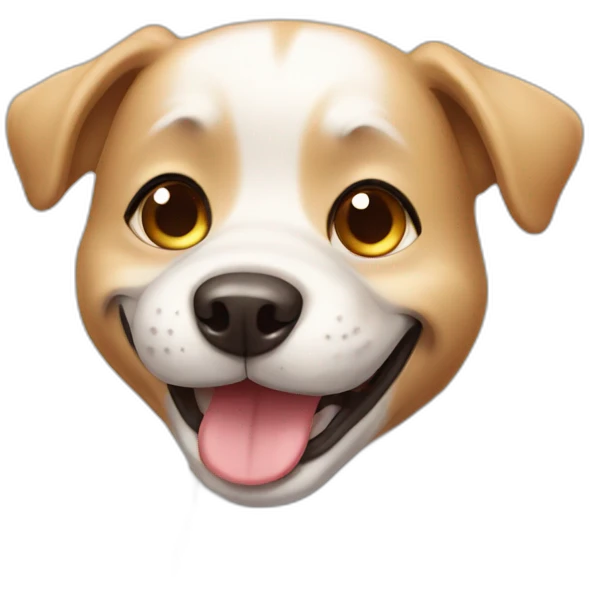cute smile dog emoji