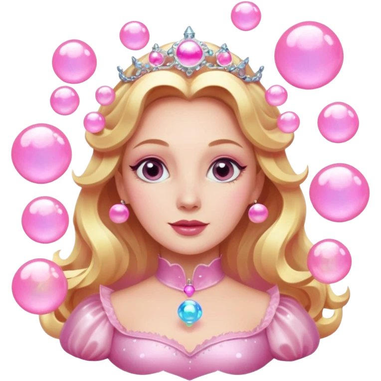 pink bubbles glinda emoji