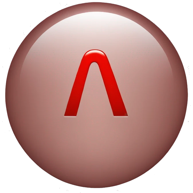 a capital red M with a dot on top  emoji