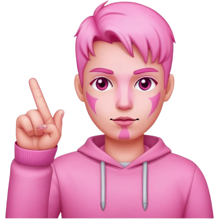 pink skin middle finger  emoji
