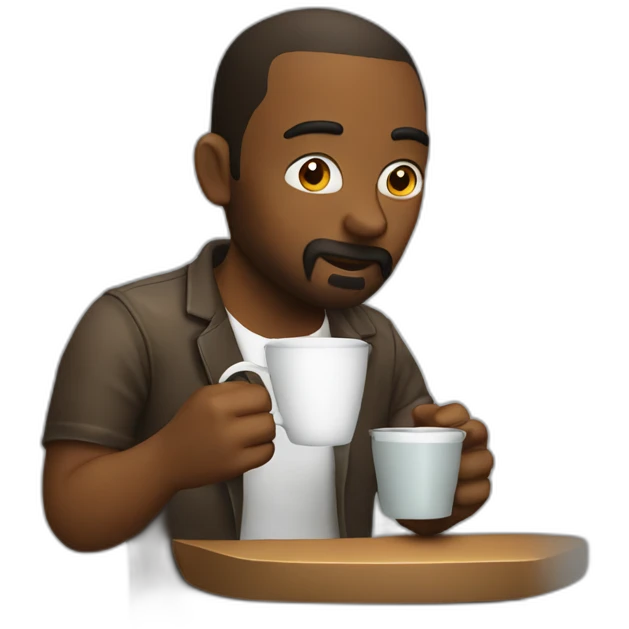 programmer drinking coffee emoji
