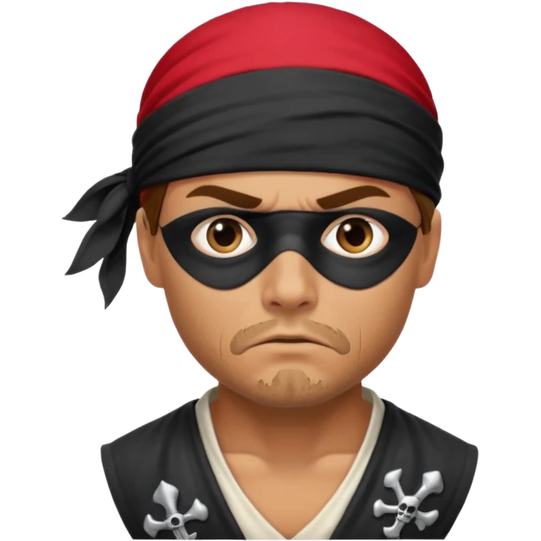 Irritated pirate emoji