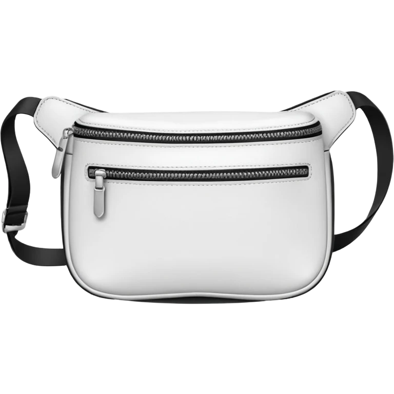 white waist bags emoji
