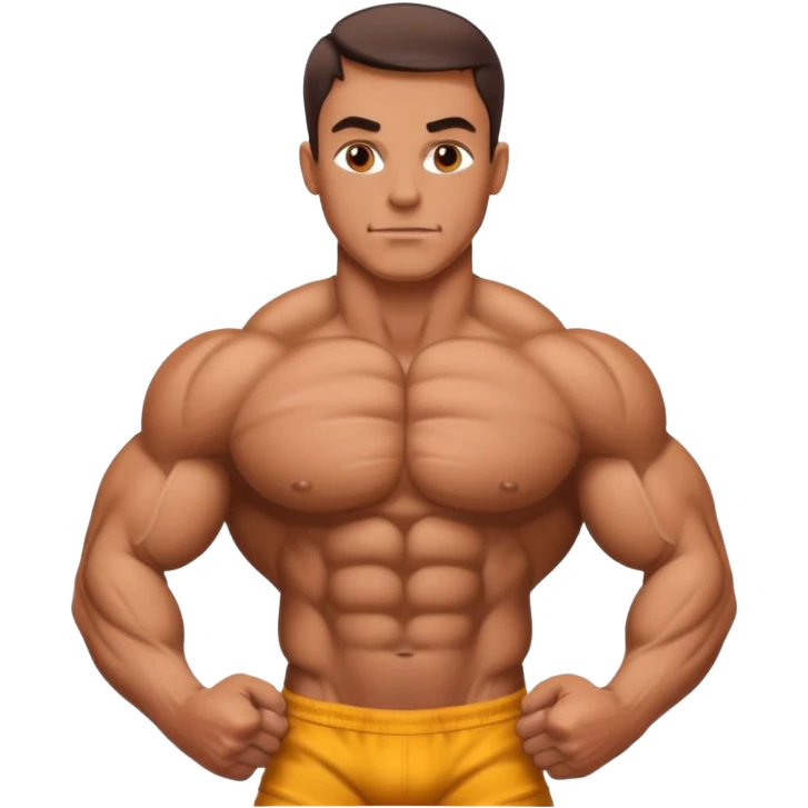 A bodybuilder emoji