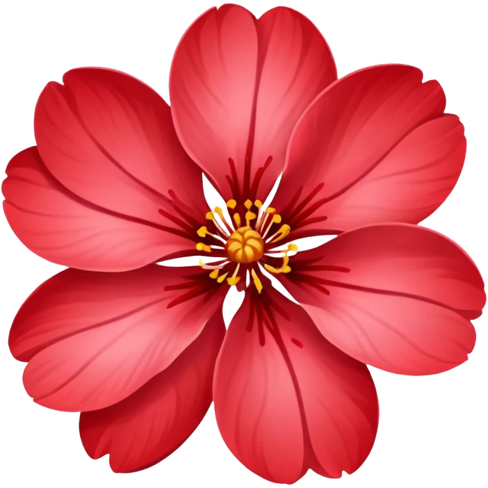 red sakura flower emoji