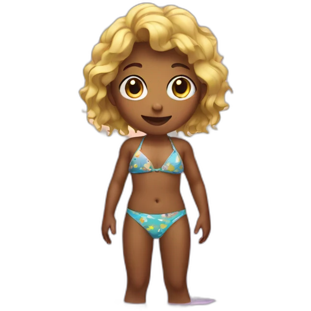 kid in bikini emoji