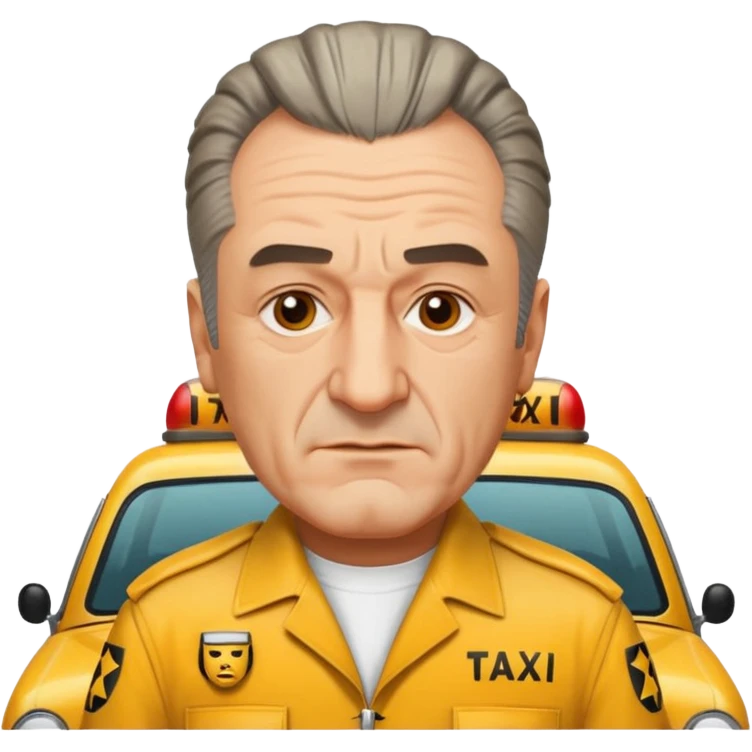deniro dans taxi driver avec la crete emoji