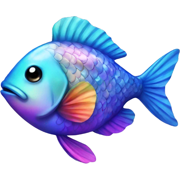 Rainbow fish emoji