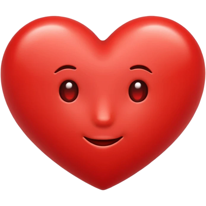 red heart classic emoji style emoji