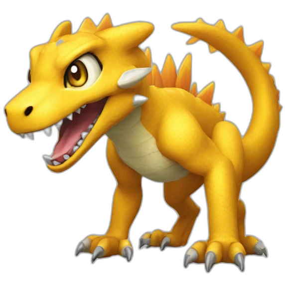 Agumon from Digimon emoji