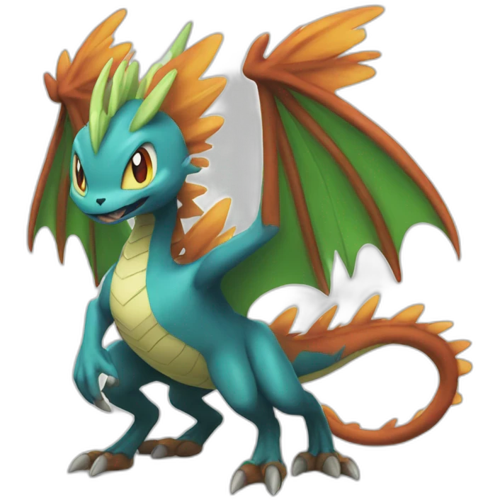 Dracofeu pokémon emoji