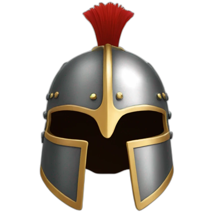 gladiator helmet front emoji