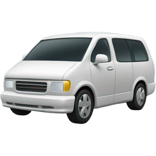 A gravestone with a modern minivan engraved on it emoji