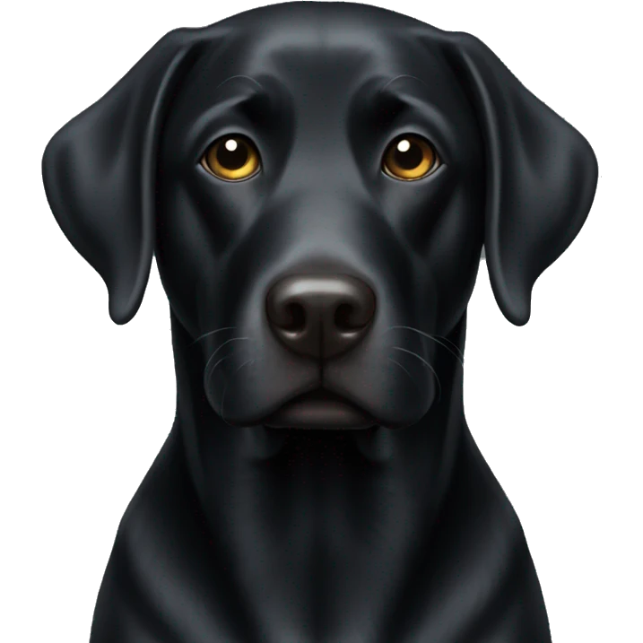 Black lab emoji