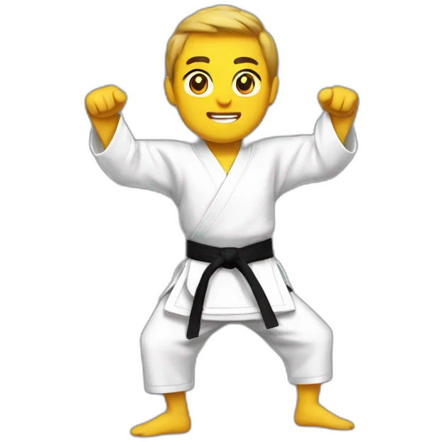 mascota karateka emoji