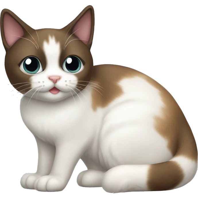 Snowshoe cat  emoji