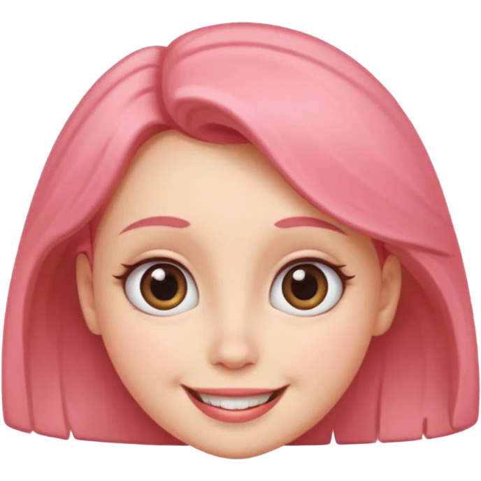 Cartoon female head emoji