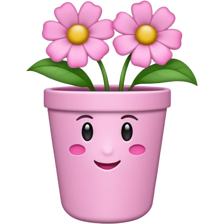 vaso branco com laço rosa sem flores emoji