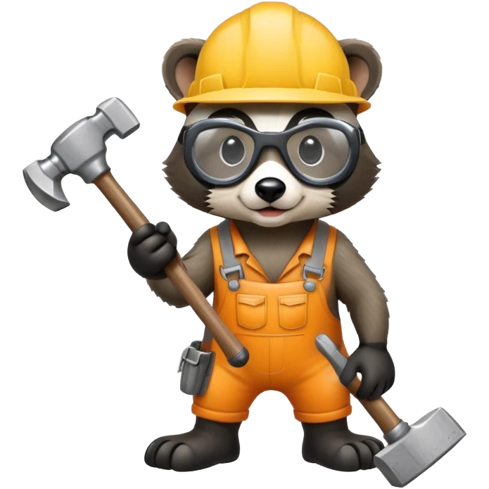 Badger doing DIY emoji
