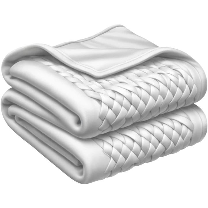 Soft, white blanket emoji