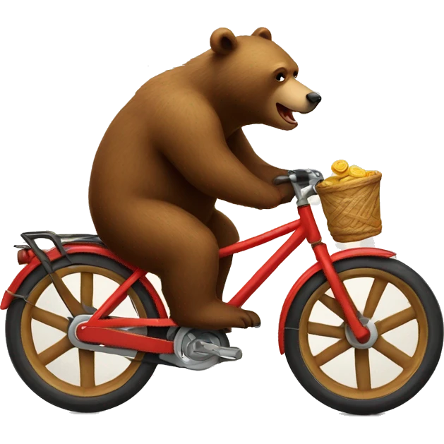 bear on a bike emoji