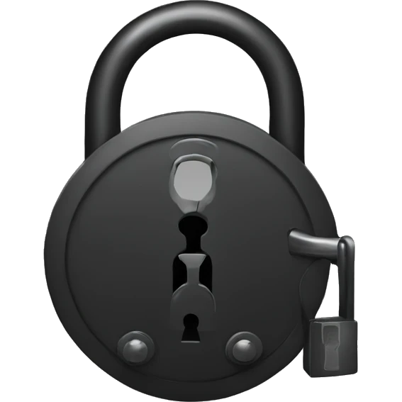 black lock emoji