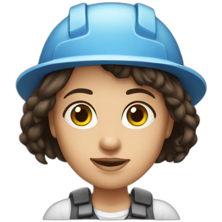 girl architect brunette emoji