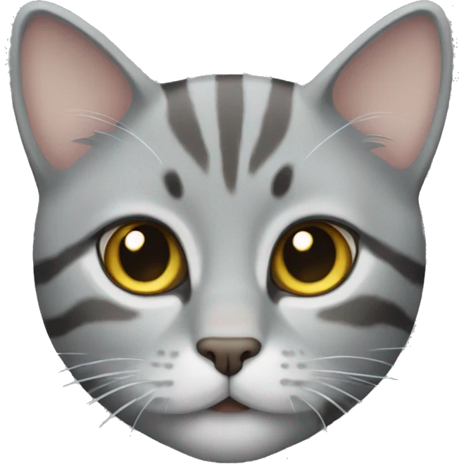 Grey tabby cat emoji