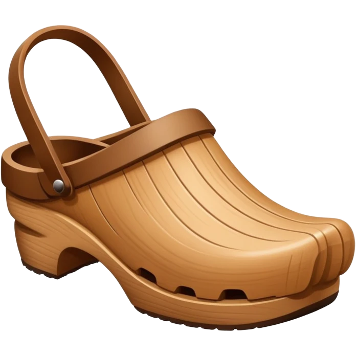 simple wooden traditional minimal clog  emoji